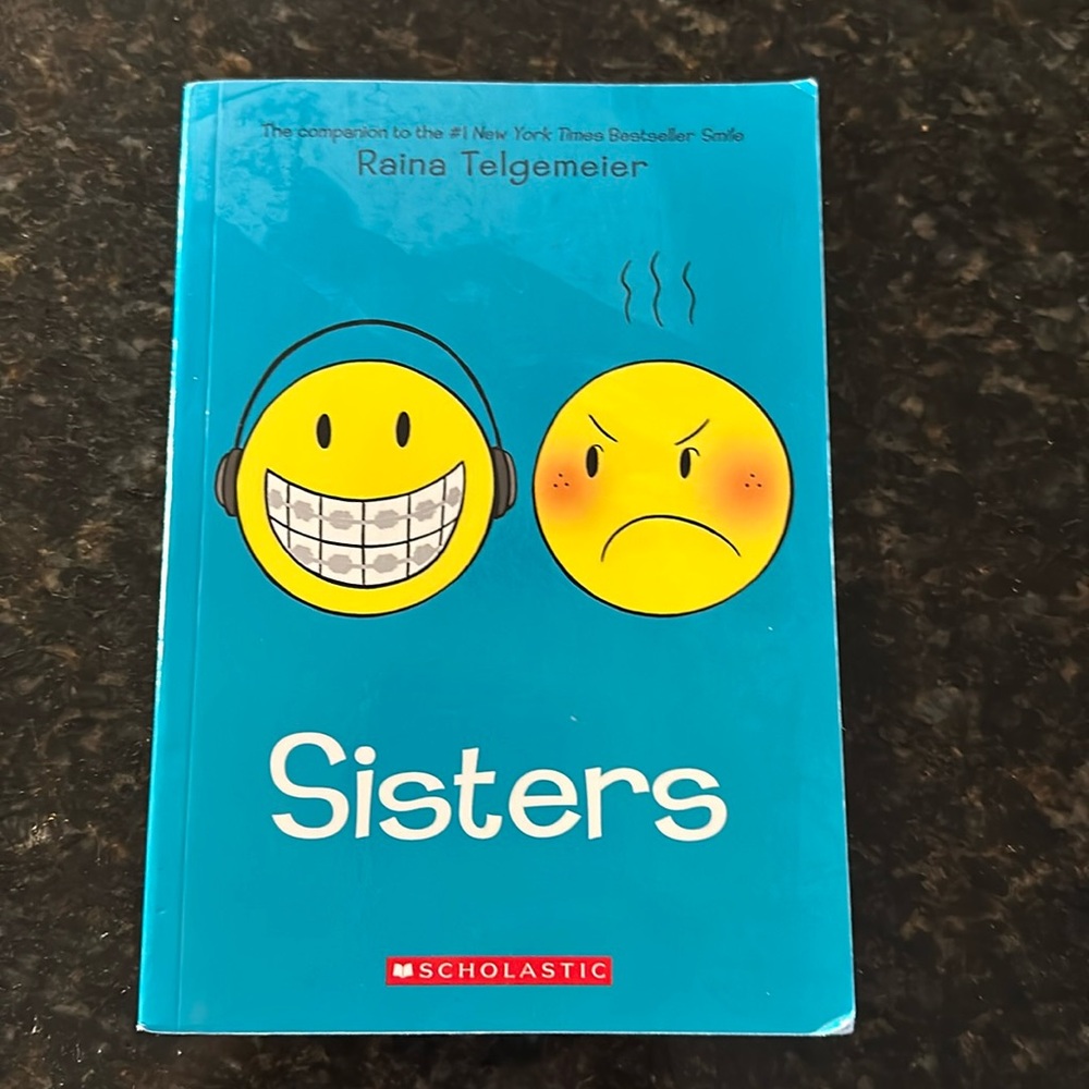Sisters by Raina Telgemeier Scholastic Graphic Novel